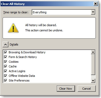 clear history 1